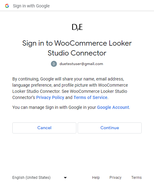WooCommerce Google OAuth Continue